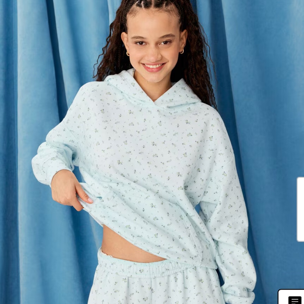 Demetra Floral Pullover Hoodie